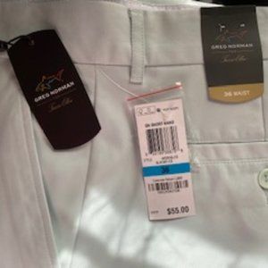 Greg Norman men's shorts glacier ice